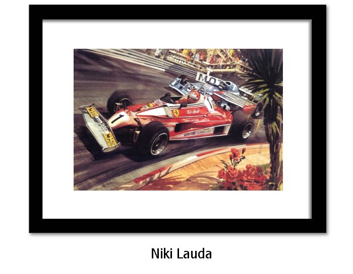 Niki Lauda Framed Art Print